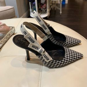 Christain Dior J'adore houndstooth heels 40.5